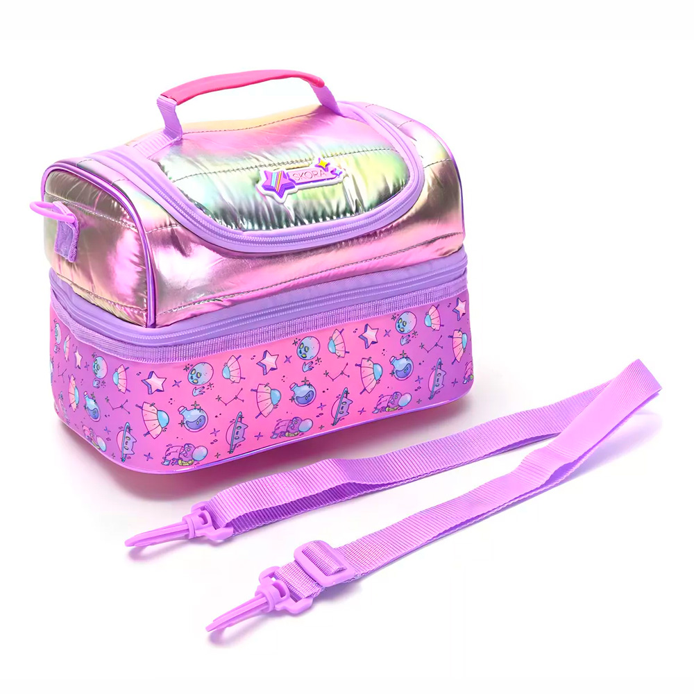 Lunchera Think Happy Shine Estampada Color Rosado para Niñas - Image 2