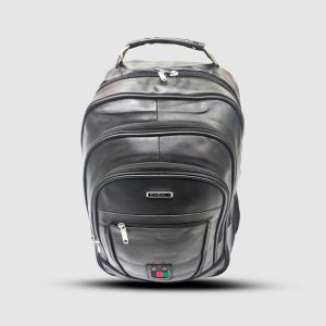 Mochila Negro de Cuero Sport Ejecutivo Impermeable SHENLI