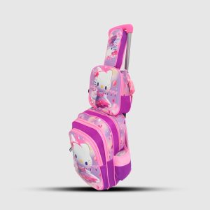 Mochila Escolar Hello Kitty Niña 3 Piezas